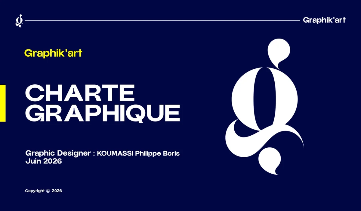 Charte graphique Graphik'art par Philippe Koumassi, graphiste au Togo